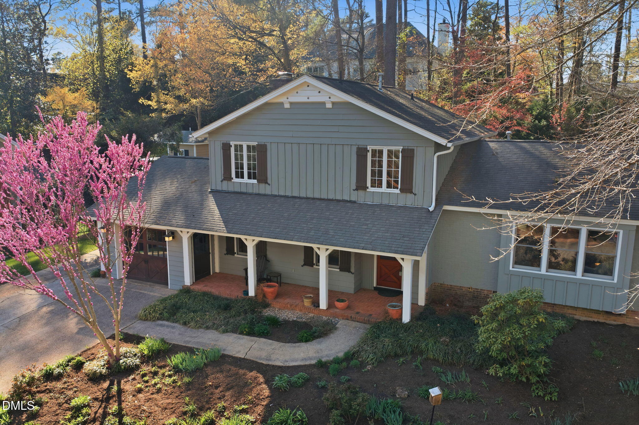1513 Dellwood Drive Raleigh, NC 27607 - Photo 66 of 76 a front view of a house with garden