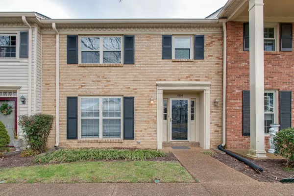 a front view of a house