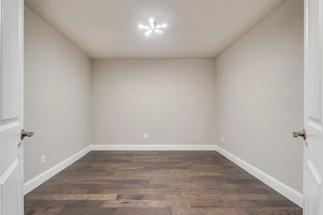 a view of an empty room