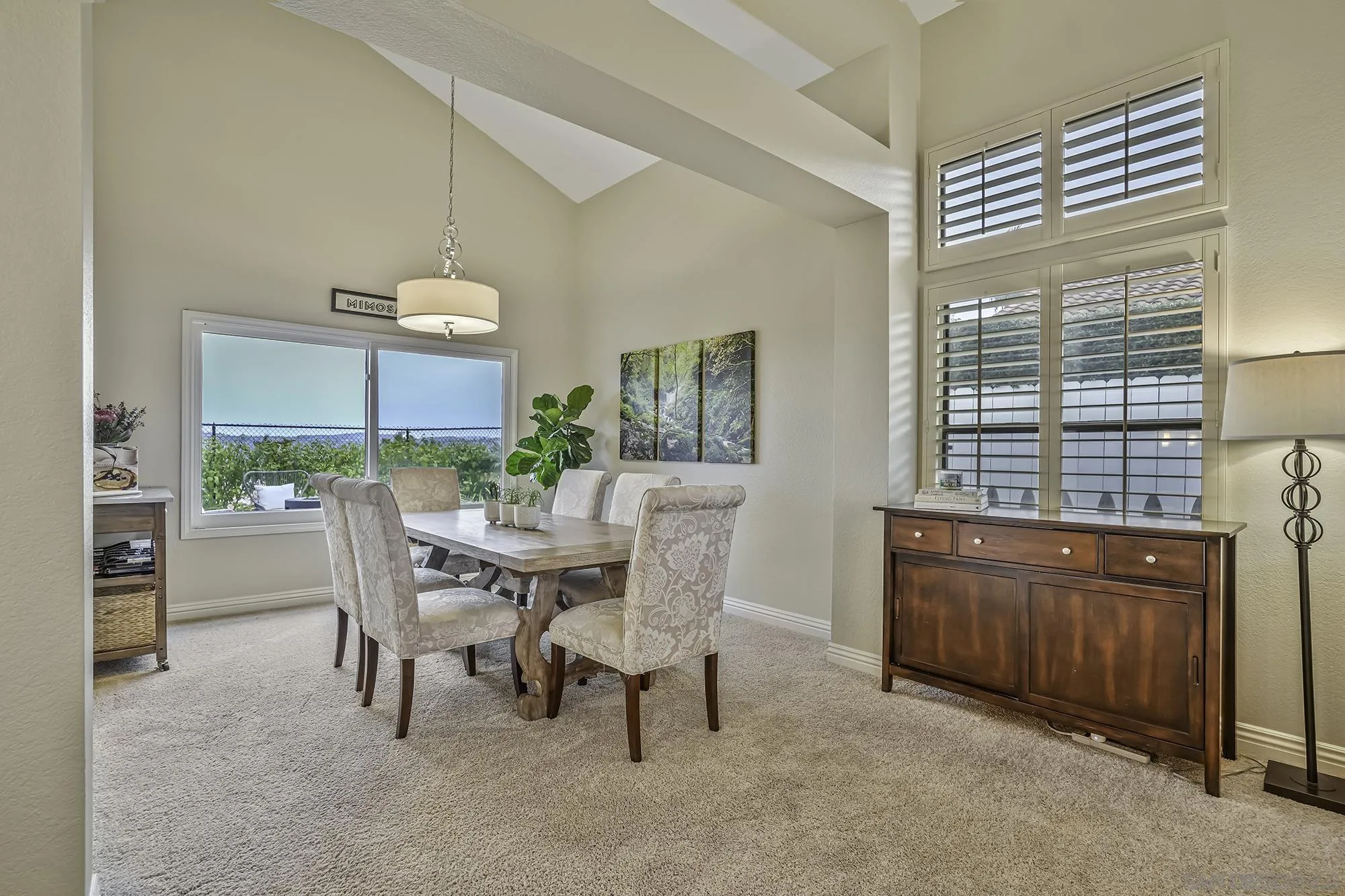 1848 Avenida Mimosa Encinitas, CA 92024 - Photo 3 of 35 a view of a dining room with furniture window and outside view