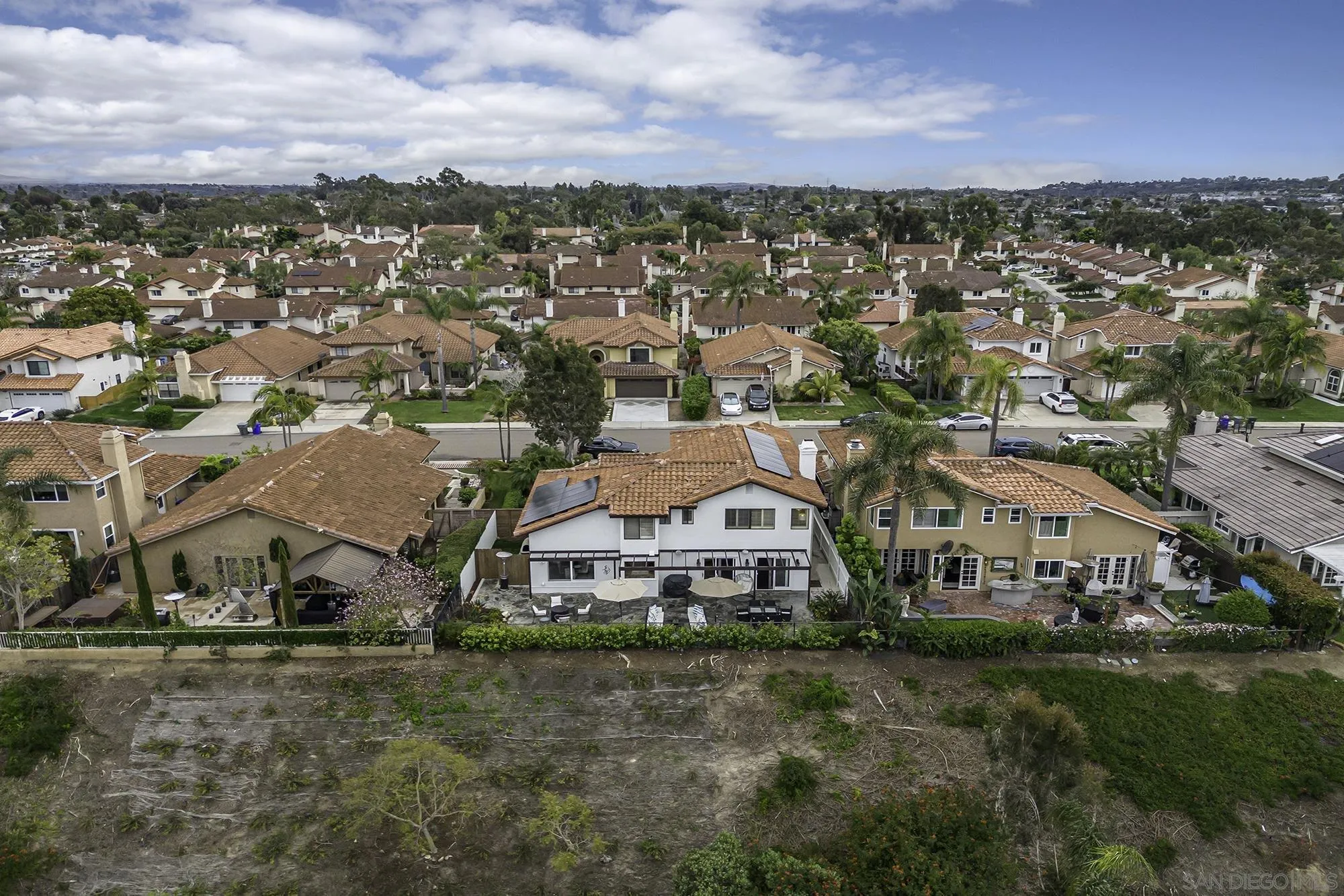 1848 Avenida Mimosa Encinitas, CA 92024 - Photo 32 of 35 an aerial view of residential houses with outdoor space and trees