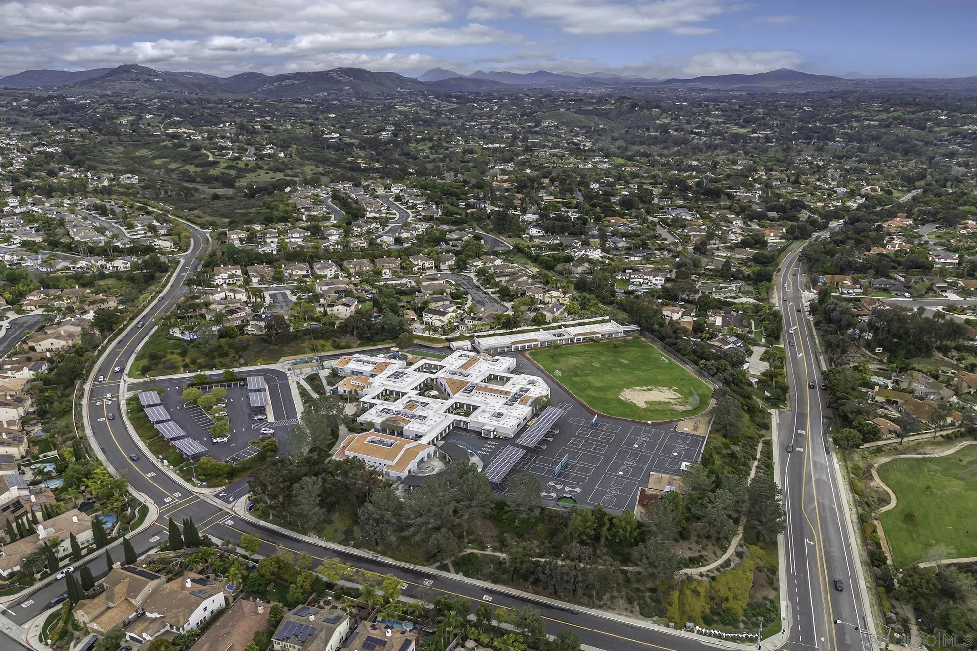 1848 Avenida Mimosa Encinitas, CA 92024 - Photo 33 of 35 an aerial view of a house