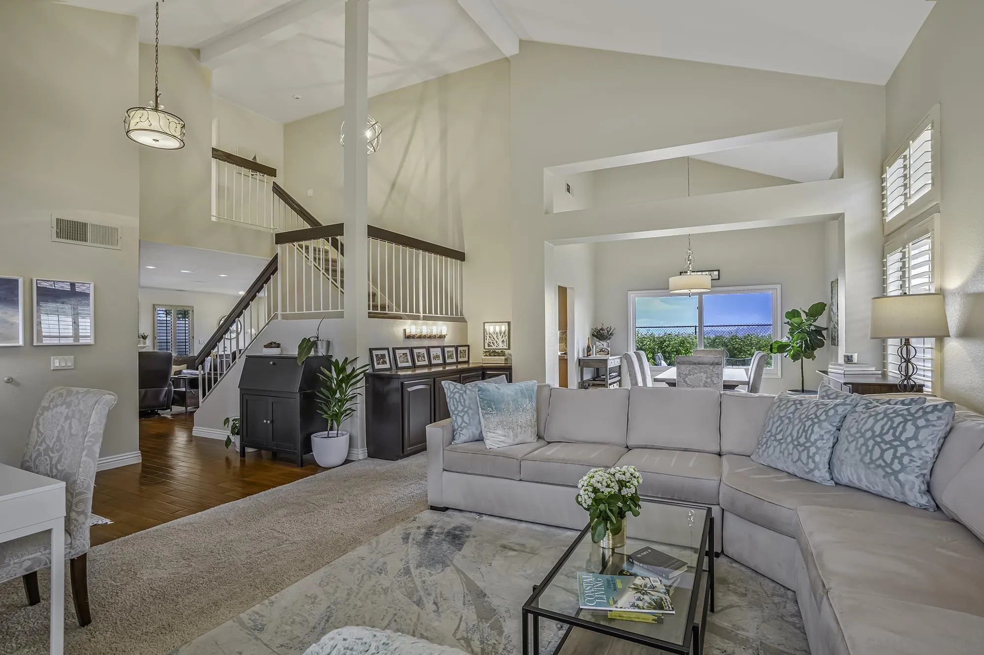 1848 Avenida Mimosa Encinitas, CA 92024 - Photo 5 of 35 a living room with furniture and wooden floor