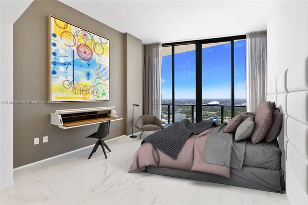 a front view of a building