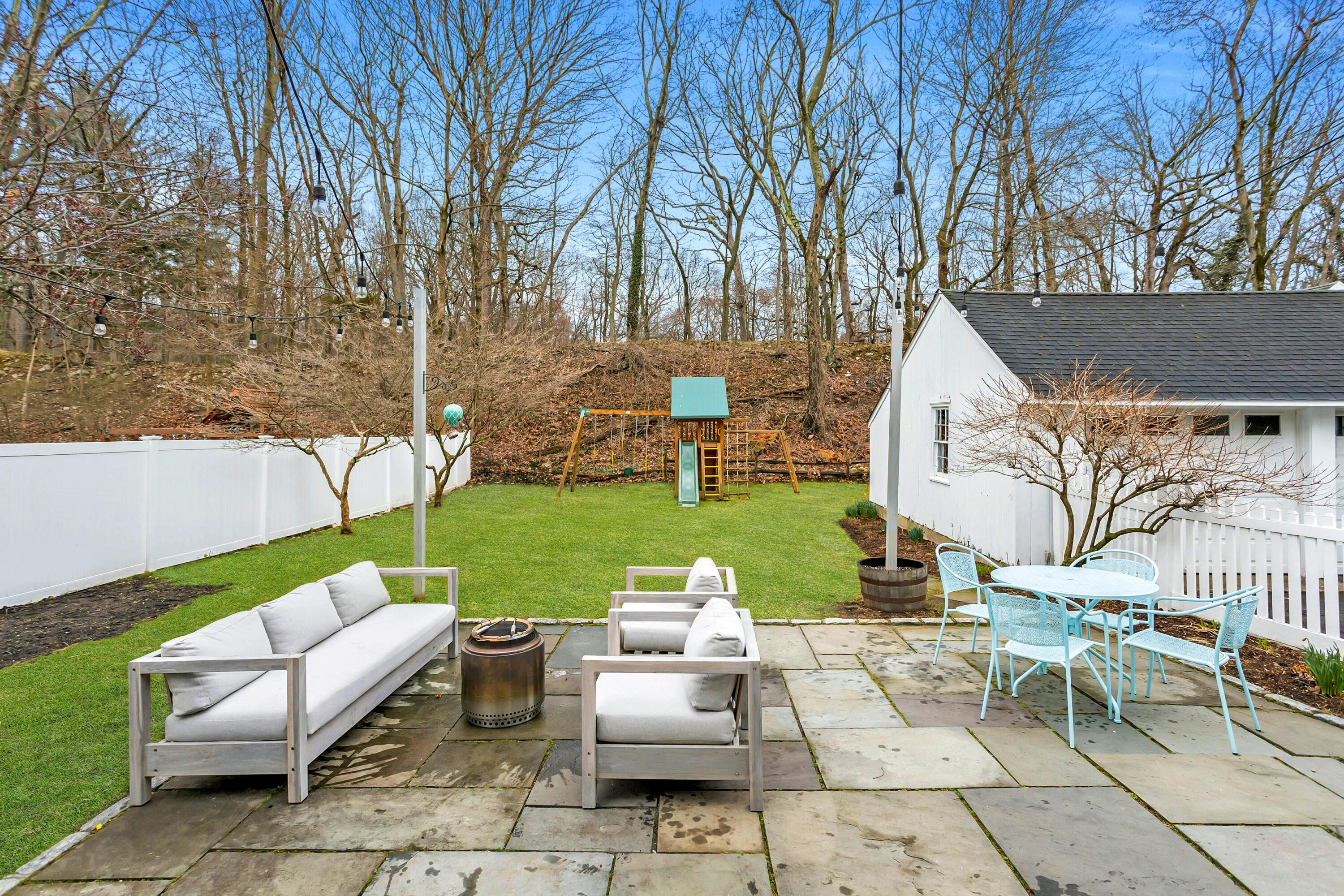 22 Intervale Road Darien, CT 06820 - Photo 28 of 37 a view of backyard with seating area and green space