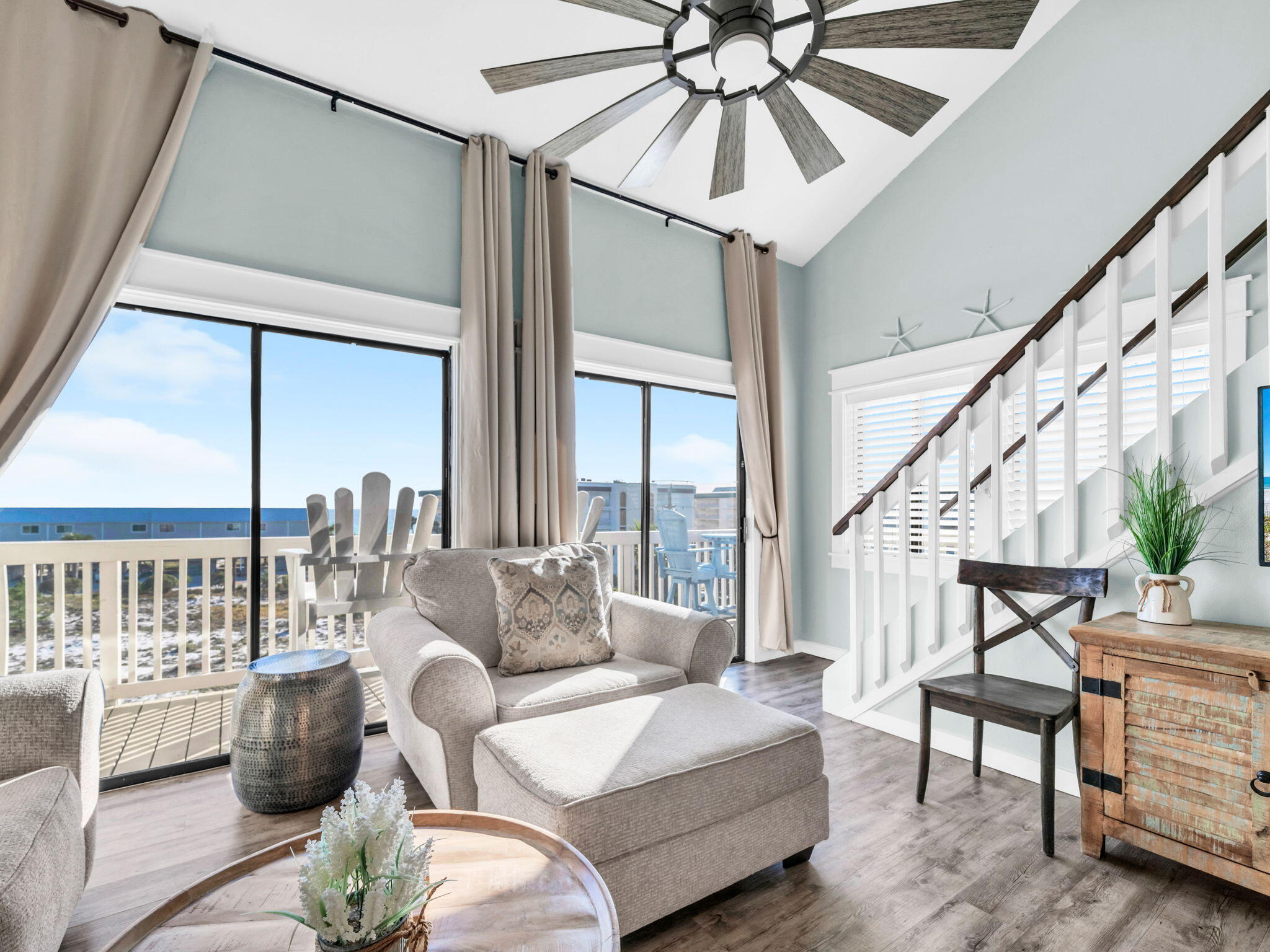 145 Beachfront Trail, Unit 307A Santa Rosa Beach, FL 32459 - Photo 3 of 60 a living room with furniture and a large window