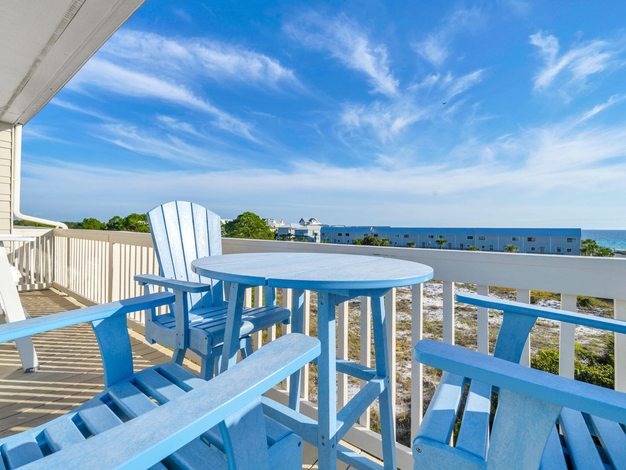 145 Beachfront Trail, Unit 307A Santa Rosa Beach, FL 32459 - Photo 33 of 60 a view of a balcony with chairs