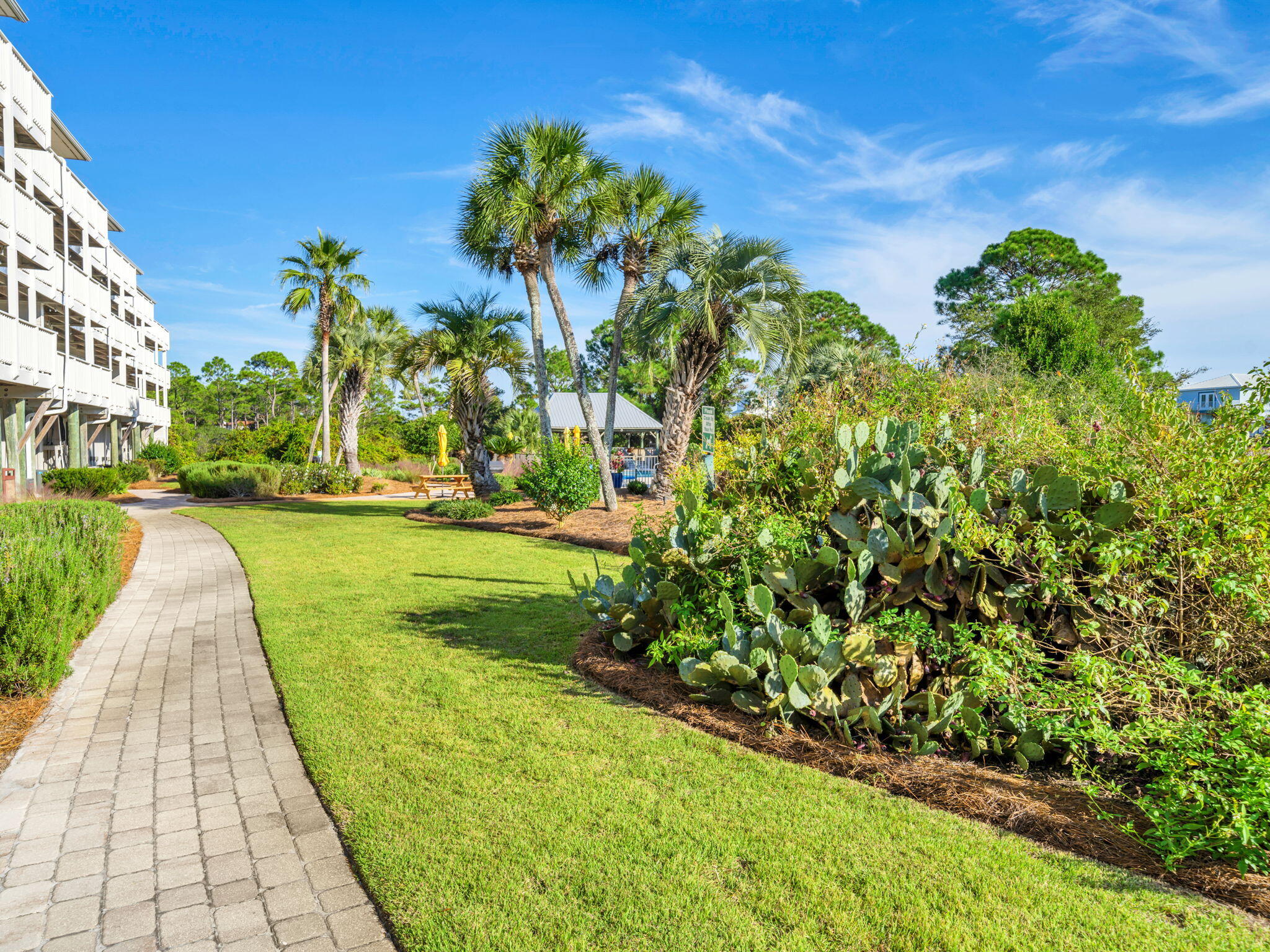 145 Beachfront Trail, Unit 307A Santa Rosa Beach, FL 32459 - Photo 37 of 60 a view of a garden with a flower garden