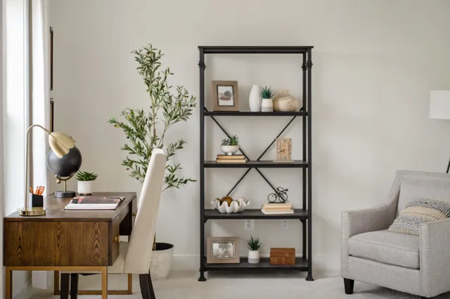 an empty room with a empty space and window