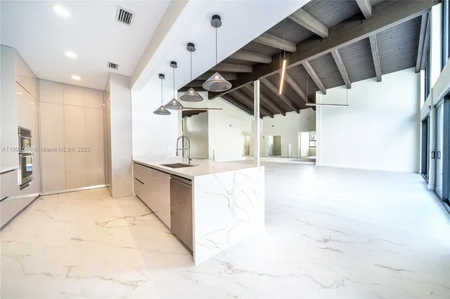a bathroom with a shower and a tub