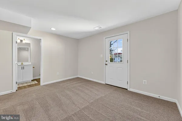 a view of an empty room