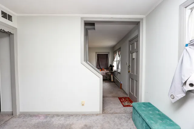 a bathroom with a tub and sink