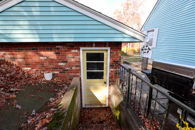 a backyard of a house