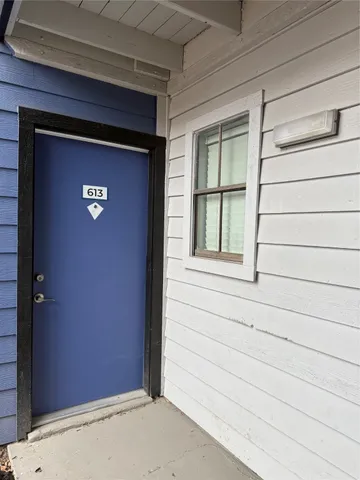 a view of front door