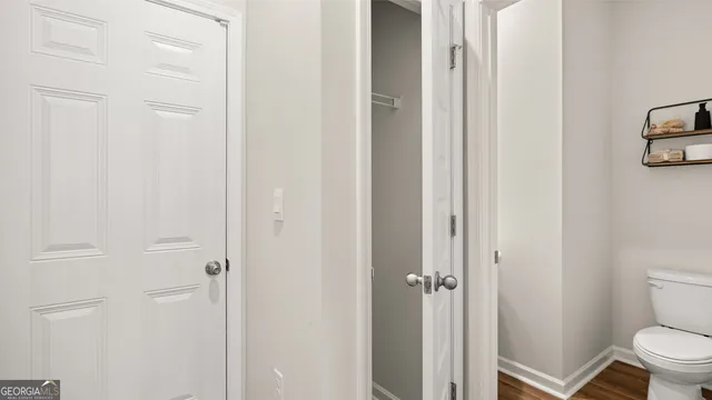 a bathroom with a toilet