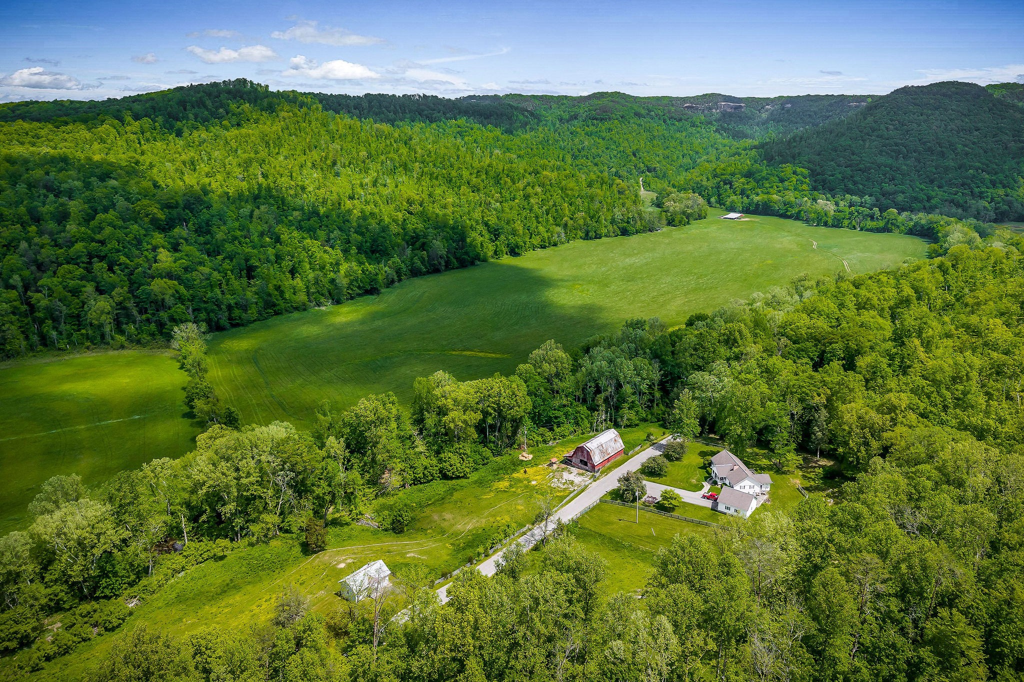 1687 Delk Creek Road Pall Mall, TN 38577 - Photo 34 of 81 a view of a lush green hillside and houses