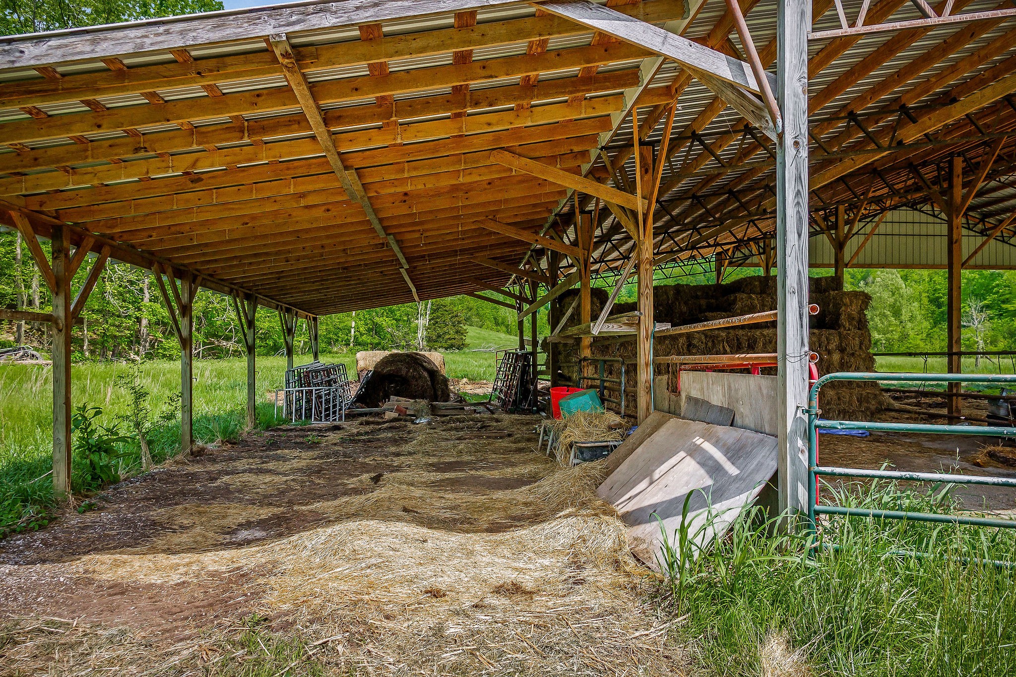 1687 Delk Creek Road Pall Mall, TN 38577 - Photo 65 of 81 a view of a backyard with floor to ceiling window and wooden fence