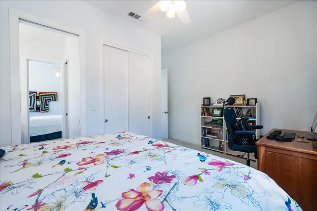 a kitchen with a stove and a refrigerator