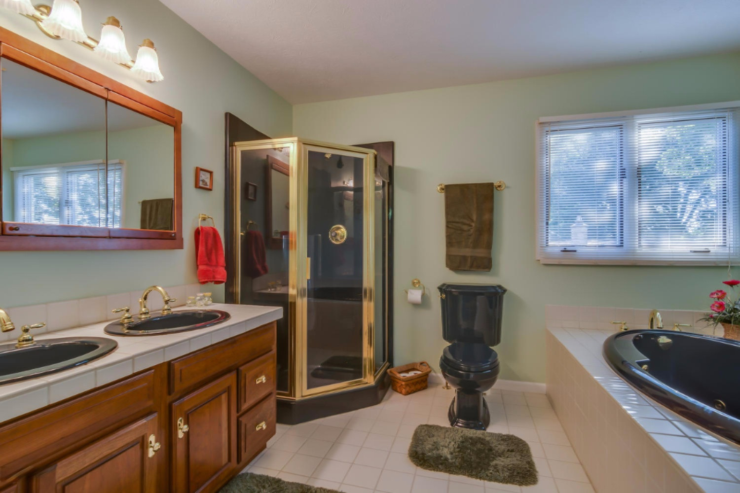 13252 Spence Road Three Rivers, MI 49093 - Photo 33 of 51 Master Bathroom with Dual Vanities