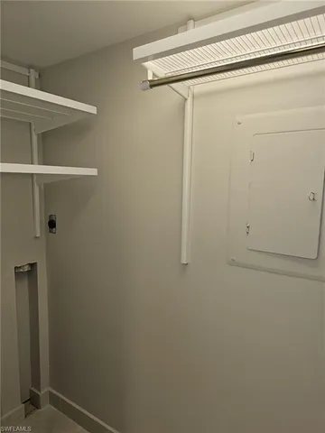 a view of a closet