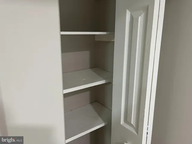 a close view of closet
