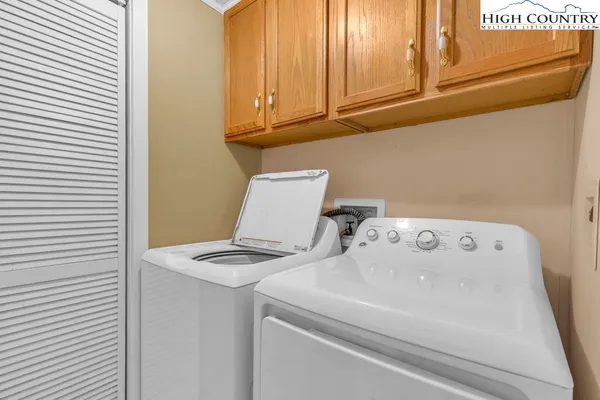 a room with storage and utility