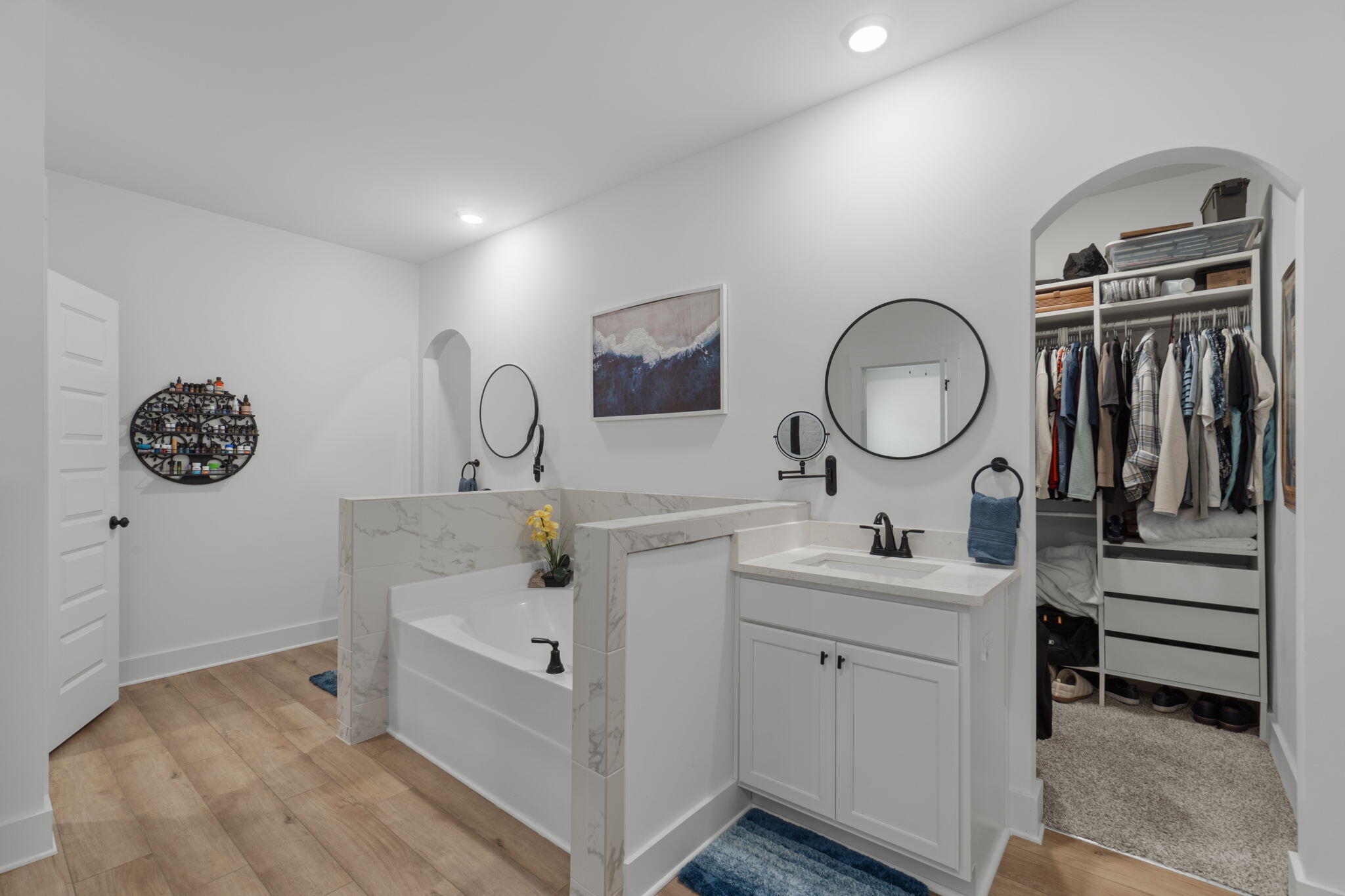 136 Hibernate Way Freeport, FL 32439 - Photo 24 of 55 a bathroom with a toilet sink and mirror