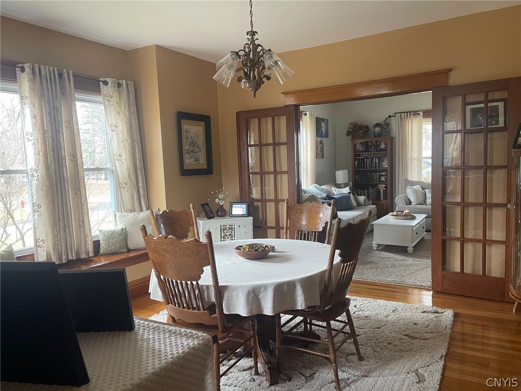 13 Castle Street Vernon, NY 13421 - Photo 14 of 49 Dining room with built-in window seat & French doo