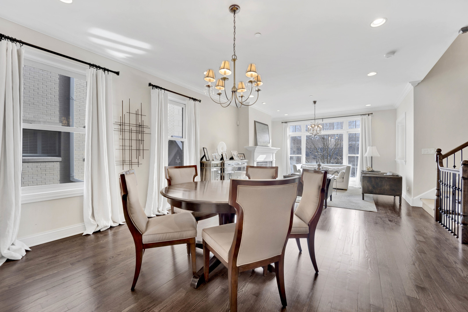 460 Pennsylvania Avenue, Unit C Glen Ellyn, IL 60137 - Photo 9 of 37 a view of a dining room with furniture window and wooden floor
