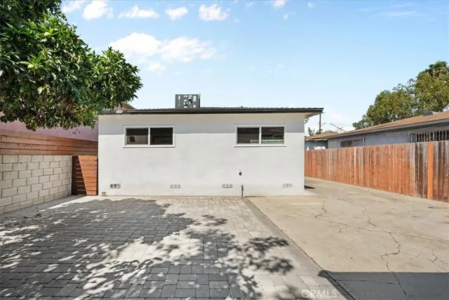 a backyard of a house
