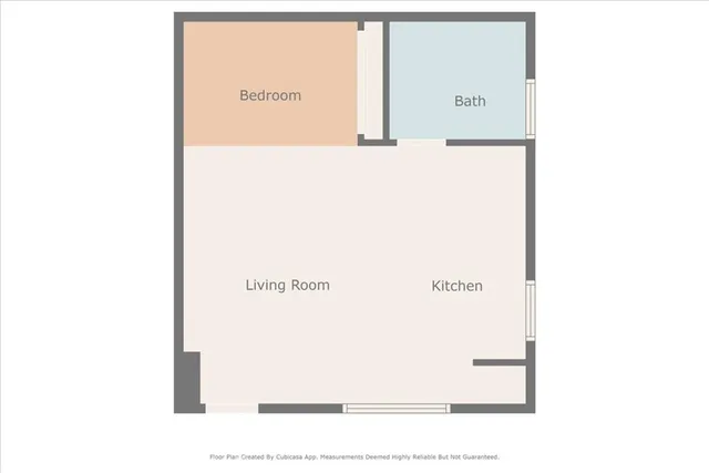 a view of a house with a large window