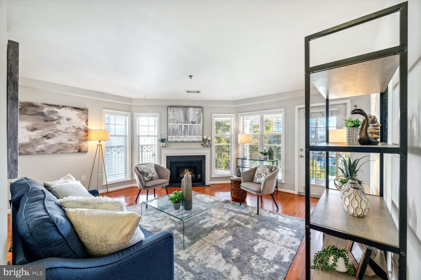 5573 Seminary Road, Unit 413 Falls Church, VA 22041 - Photo 1 of 24 Living room with wall to ceiling windows