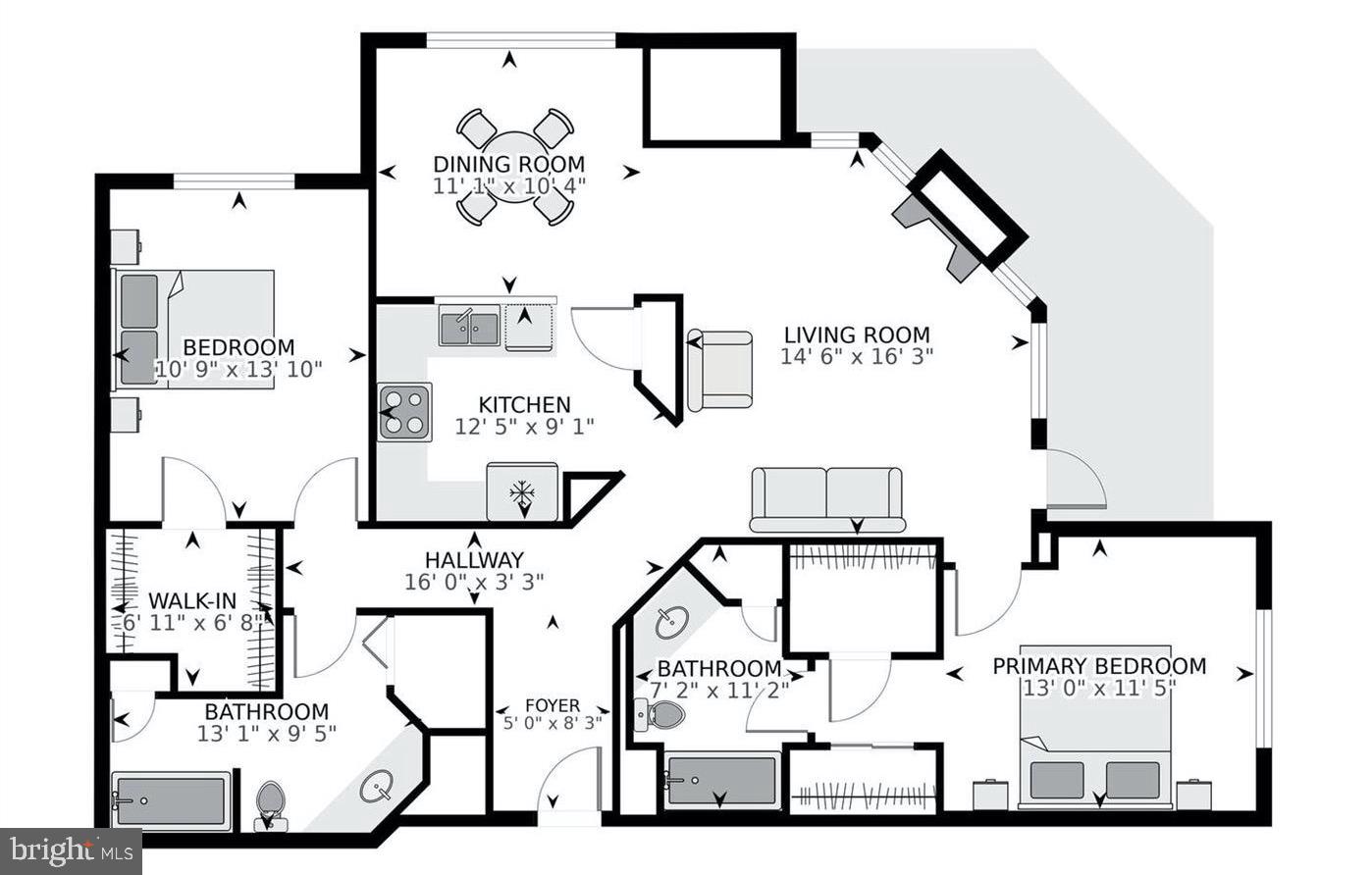 5573 Seminary Road, Unit 413 Falls Church, VA 22041 - Photo 24 of 24 Floor plan