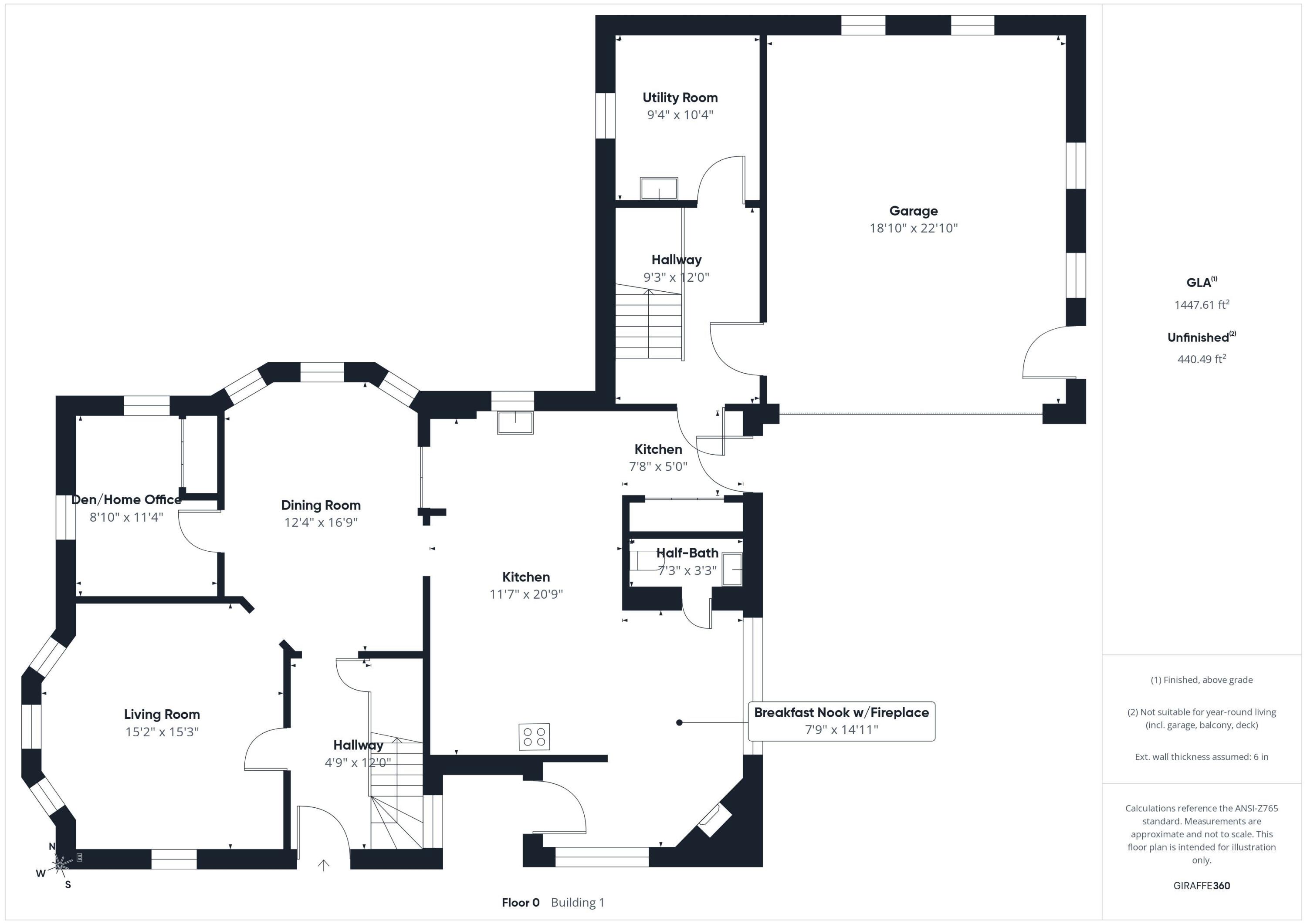 1075 W Road New Sweden, ME 04762 - Photo 80 of 83 1st Floor Floorplan