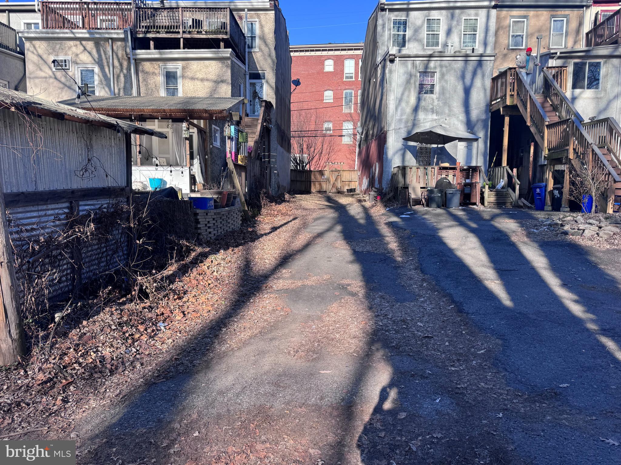 4040 Ridge Ave - View from Rear Access Street