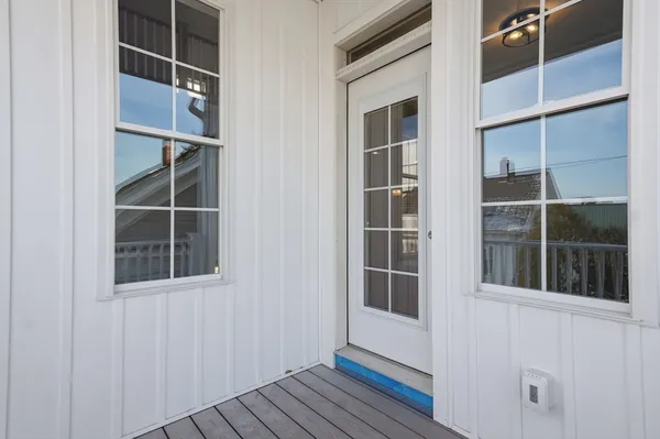 a view of front door