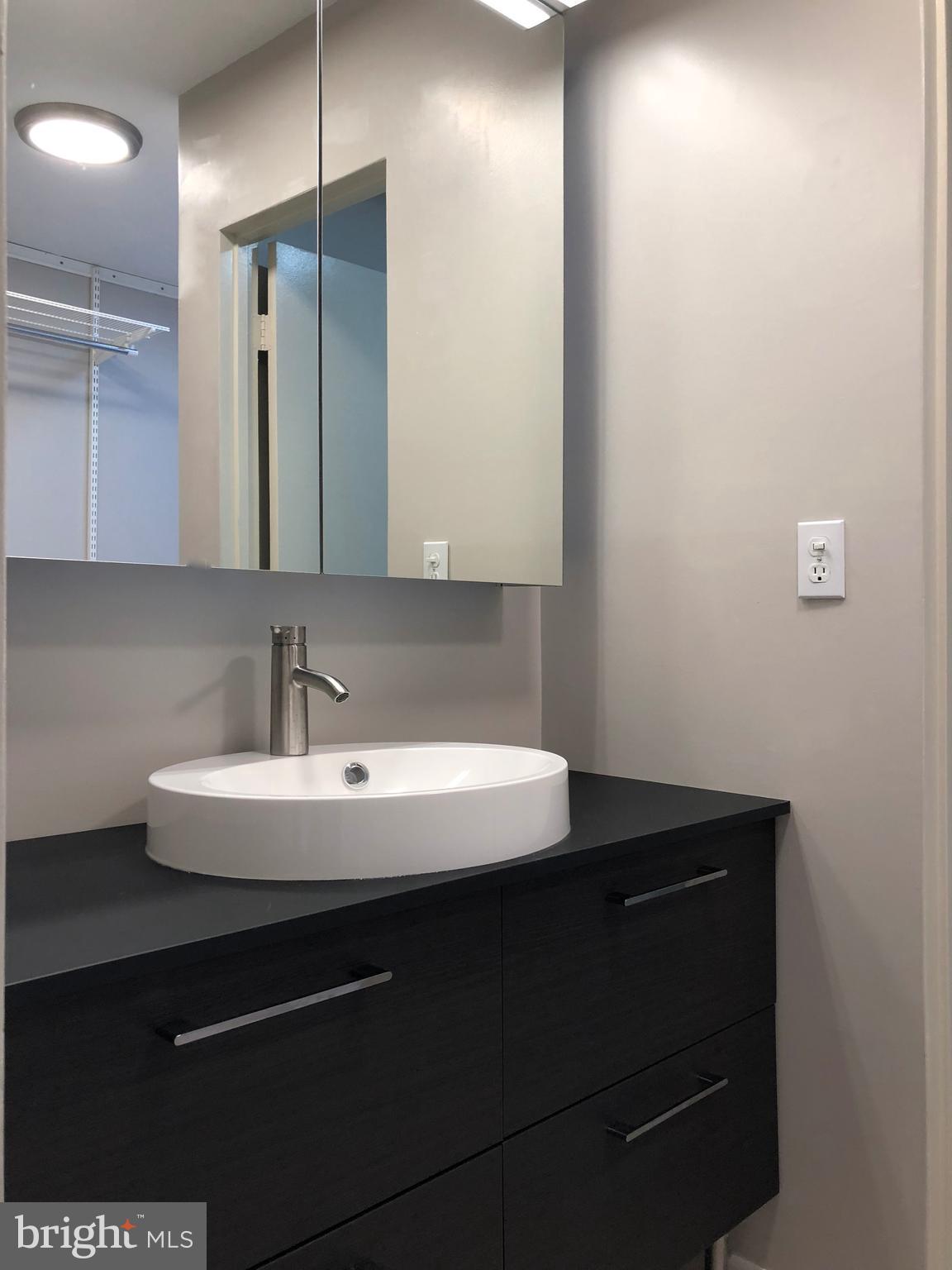 1932 Winterport Cluster Reston, VA 20191 - Photo 41 of 51 New vanity, storage mirror, sink and tile floors!