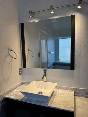 a view of a bathroom sink