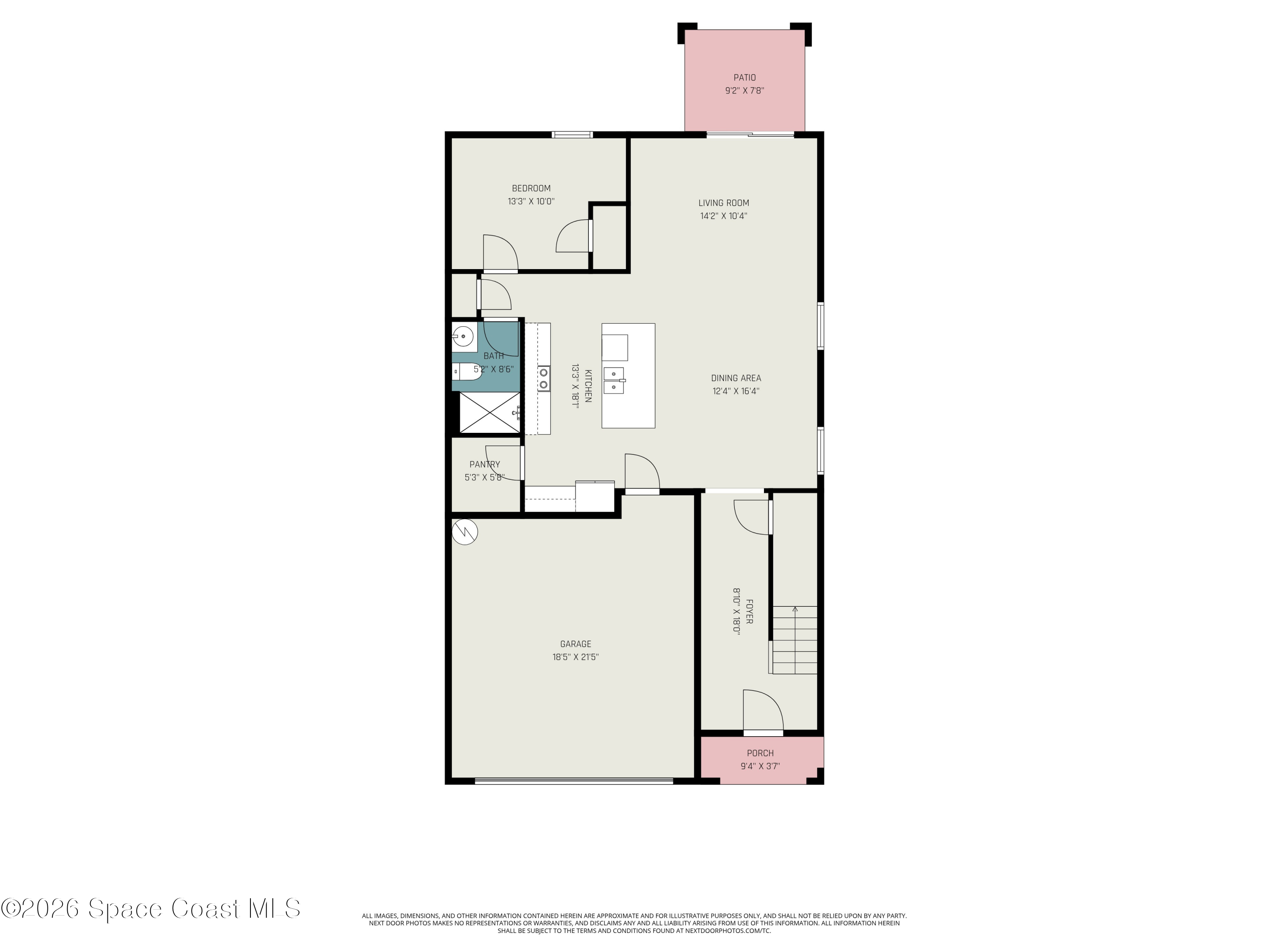 966 Trinity Street Rockledge, FL 32955 - Photo 29 of 30 Floorplan Downstairs