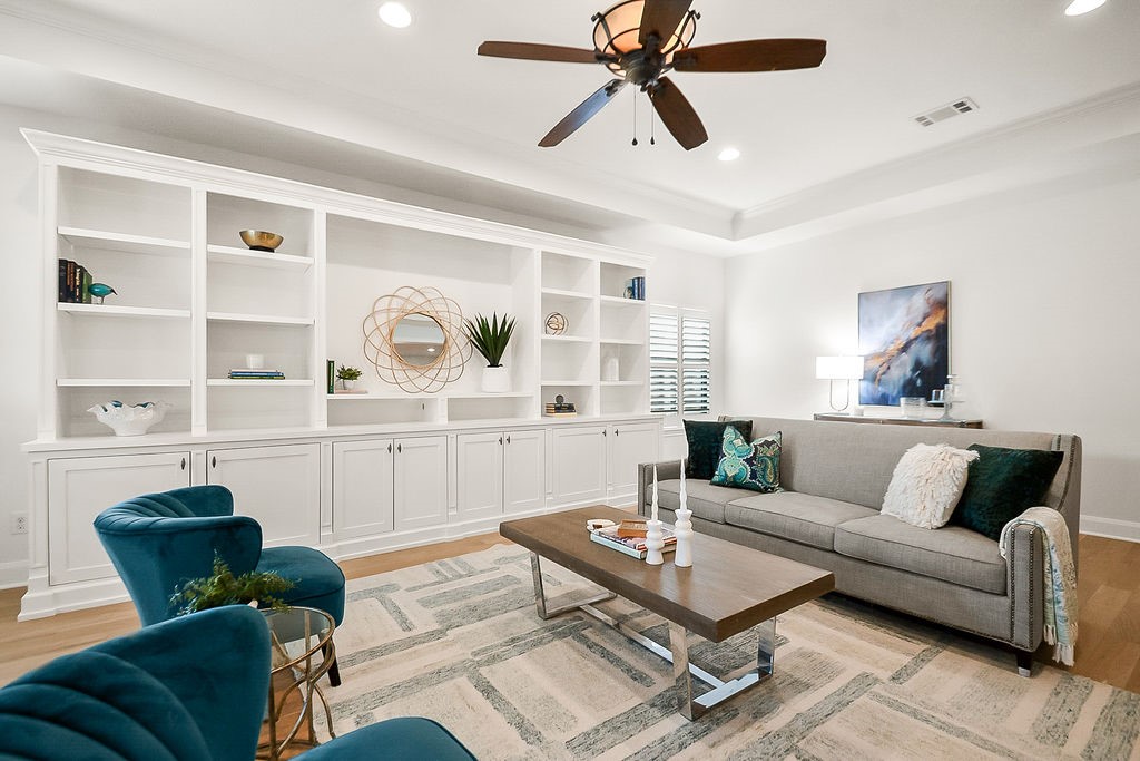 1731 Lamonte Lane Houston, TX 77018 - Photo 6 of 40 a living room with furniture and a large window