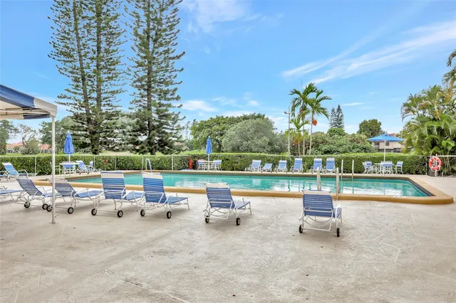 a view of building with yard