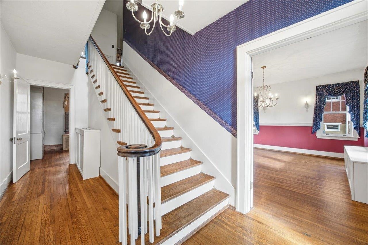645 Maple Avenue Waynesboro, VA 22980 - Photo 21 of 63 a view of a hallway view with wooden floor and staircase