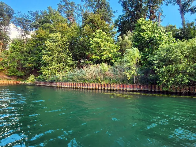 a view of a bench in a park