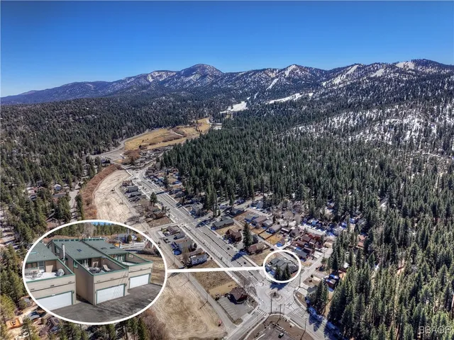 a view of a terrace with trees