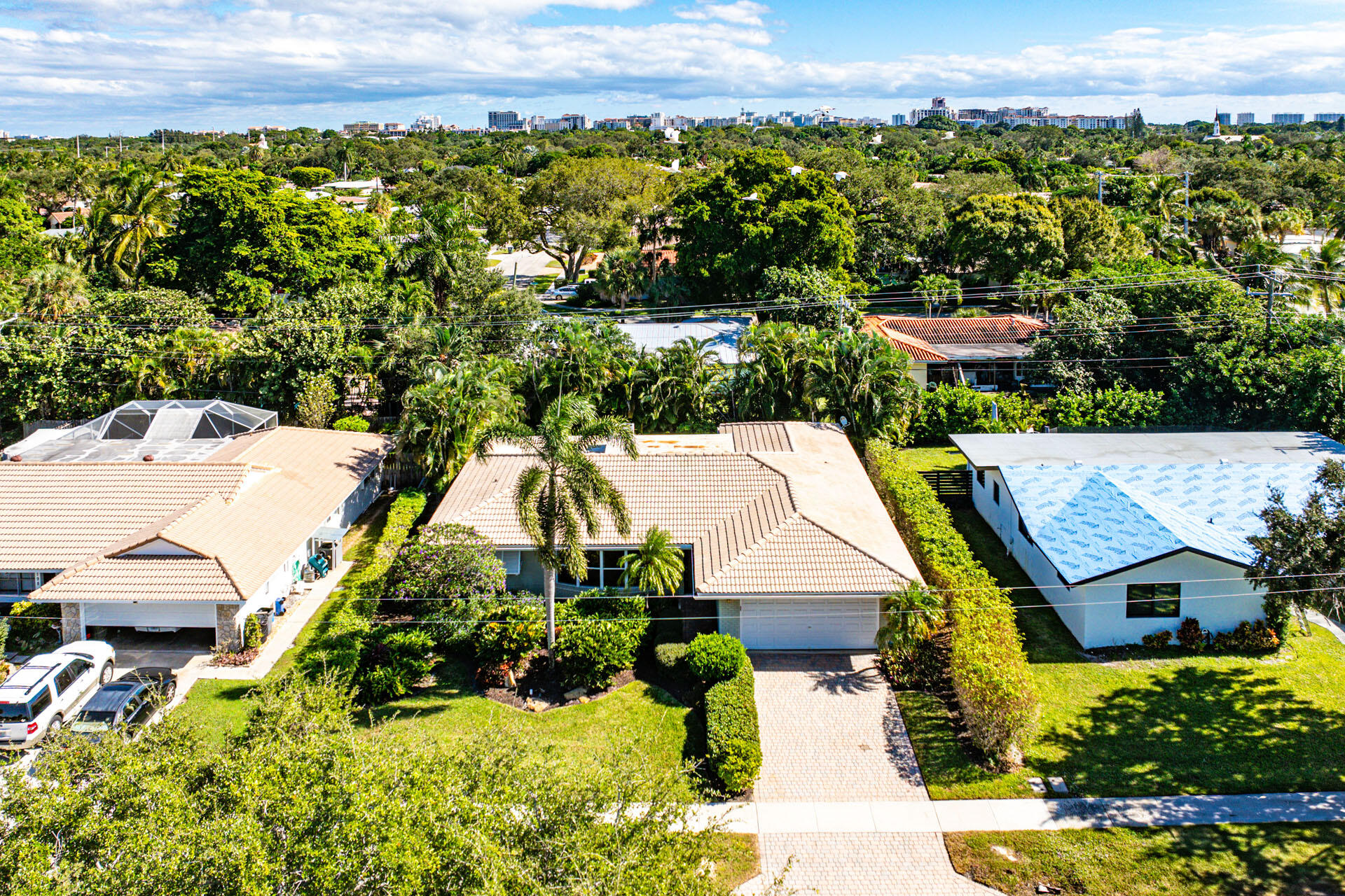 220 Southwest 9th Avenue Boca Raton, FL 33486 - Photo 36 of 42 an aerial view of a house with a yard