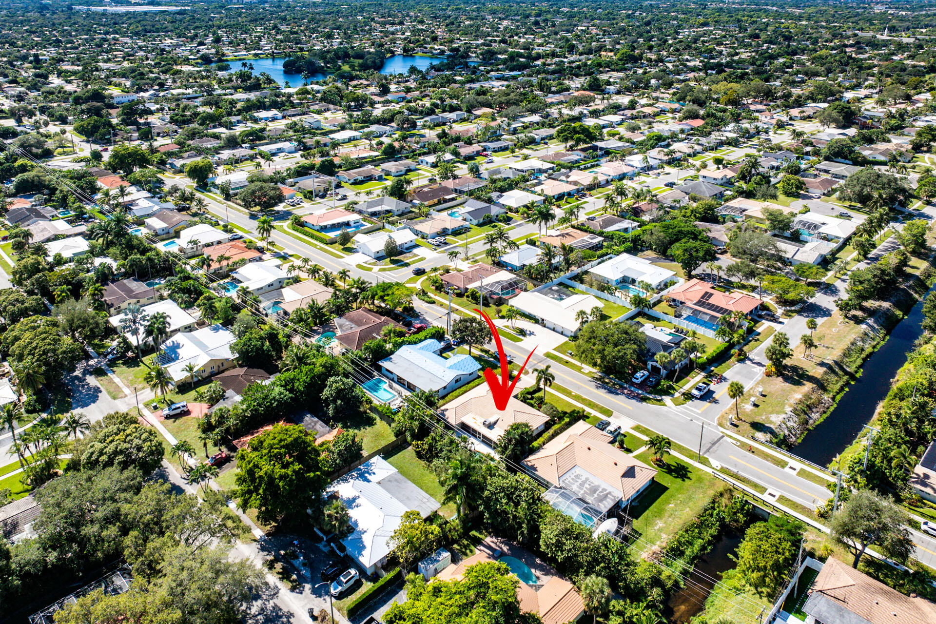 220 Southwest 9th Avenue Boca Raton, FL 33486 - Photo 42 of 42 an aerial view of residential houses with outdoor space and trees