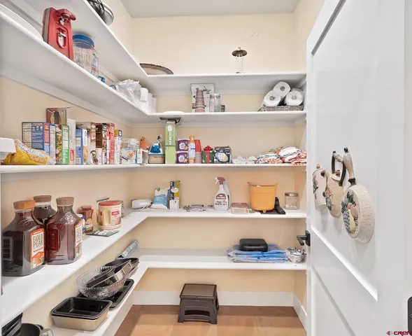 a room with storage and utility room