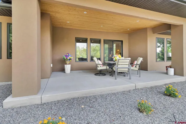 a living room with furniture and window