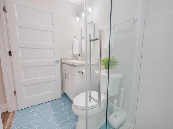 a room that has a table and a chair in it