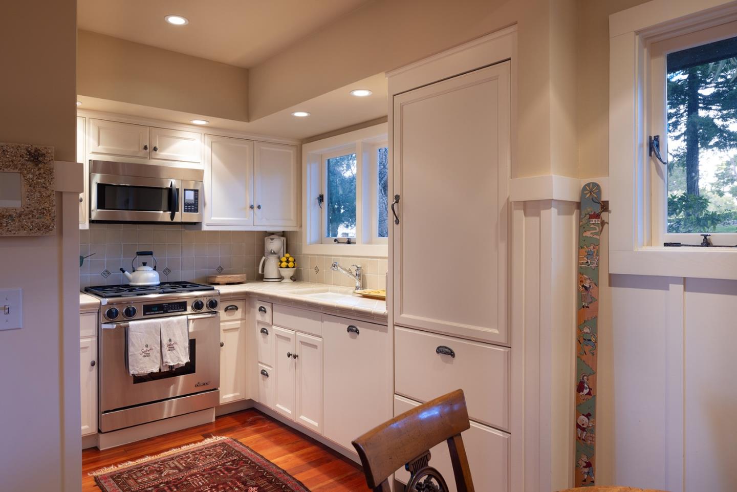72 Fern Canyon Road Carmel, CA 93923 - Photo 55 of 66 a kitchen with stainless steel appliances a stove a sink and a refrigerator